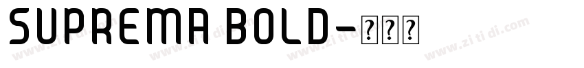 SUPREMA BOLD字体转换